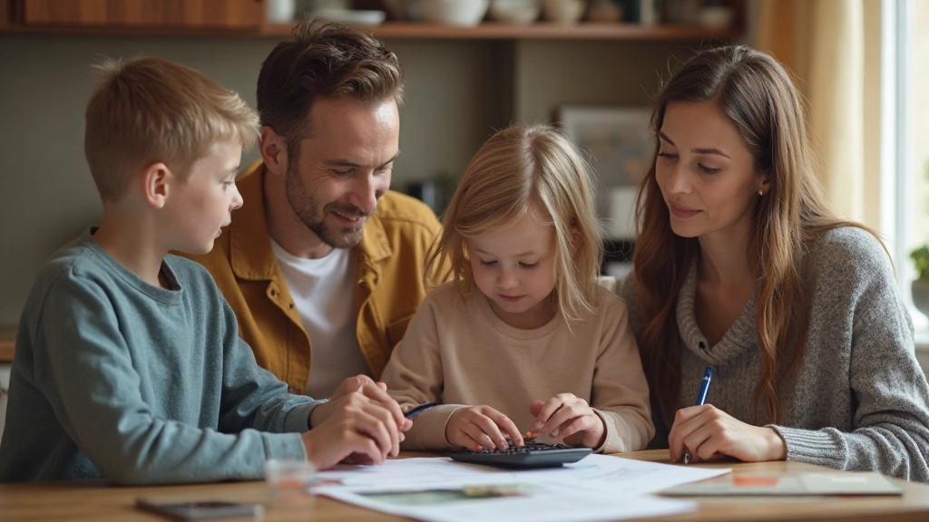 Таблица семейного бюджета с доходами и расходами по категориям